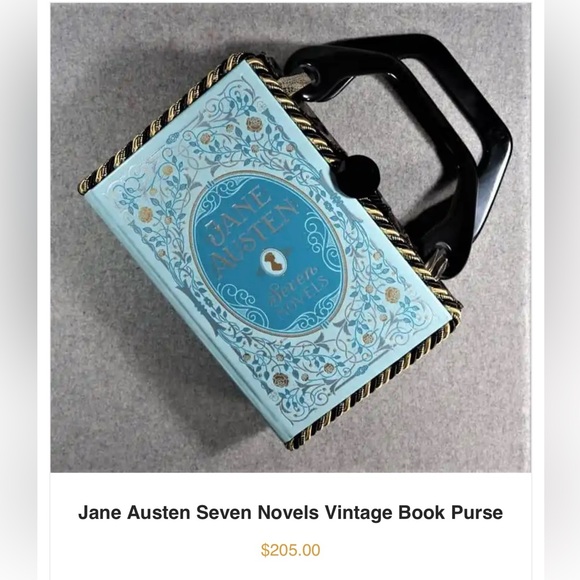Collectible Vintage Jane Austen Seven Novels Book Bag Purse - Picture 10 of 10